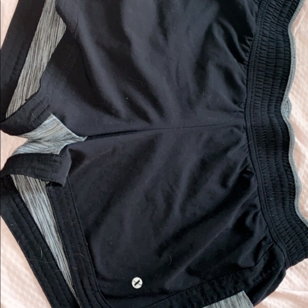 Black and gray athletic shorts